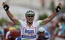 John Degenkolb celebrate his Stage Two win of the Vuelta a Espana