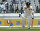 Sachin Tendulkar was bowled for 19