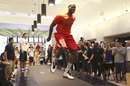 LeBron James attends a promotional event in Shanghai