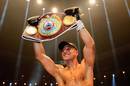 Arthur Abraham lifts up the WBO super-middleweight title