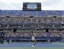 Maria Sharapova sets up for a serve