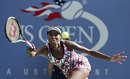 Venus Williams stretches for a forehand