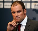 Andrew Strauss announces his retirement in a press conference at Lord's