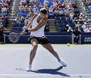 Petra Kvitova sets herself for a backhand