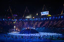 Actors perform during the  Paralympic opening ceremony