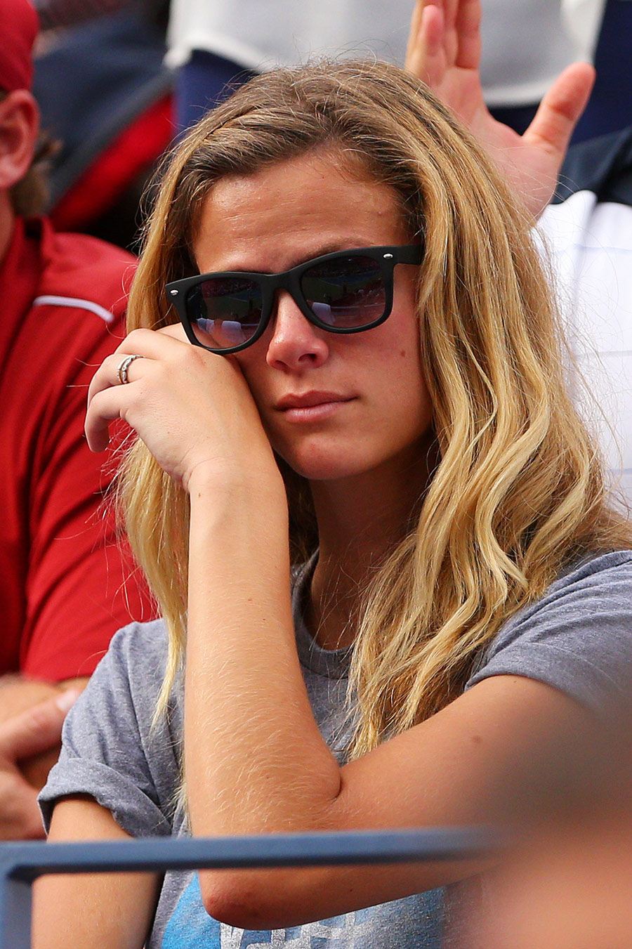 Andy Roddick's wife Brooklyn Decker sheds tears