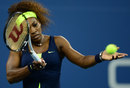 Serena Williams sizes up a forehand