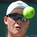 Sam Stosur watches the ball