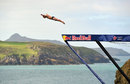 Alain Kohl competes in the Red Bull Cliff Diving World Series