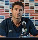 Frank Lampard speaks to the media during the England press conference