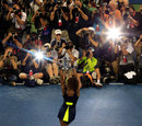 Serena Williams shows off for the cameras