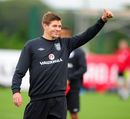 Steven Gerrard gives the thumbs up