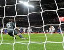 Frank Lampard scores his side's first goal of the game
