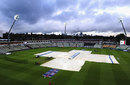 Rain in Birmingham delayed the start of the match