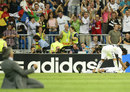 Jose Mourinho celebrates Cristiano Ronaldo's goal