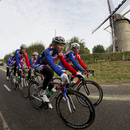 The GB team set out on a training ride