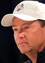 Davis Love III answers questions from the media