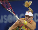 Angelique Kerber leans into a forehand