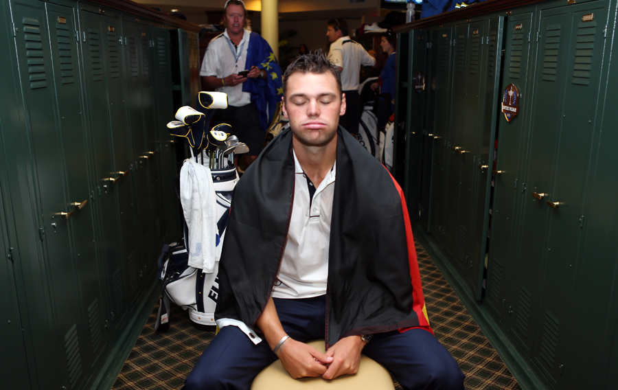 Martin Kaymer takes a moment to reflect