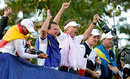 Europe's golfers celebrate their victory