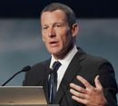 Lance Armstrong speaks to delegates at the World Cancer Congress