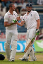 Kevin Pietersen and Andrew Flintoff shared in a crucial stand