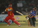 Mohammad Shahzad and Nasir Jamshed eye the ball