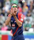 Kevin Pietersen catches the ball