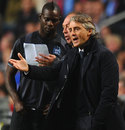 Roberto Mancini shouts from the sideline