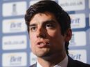 Alastair Cook speaks during a press conference