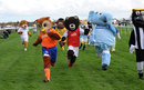 Mascots compete in the Football League Mascot Race
