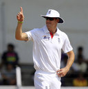 Kevin Pietersen celebrates the wicket of Ajinkya Rahane