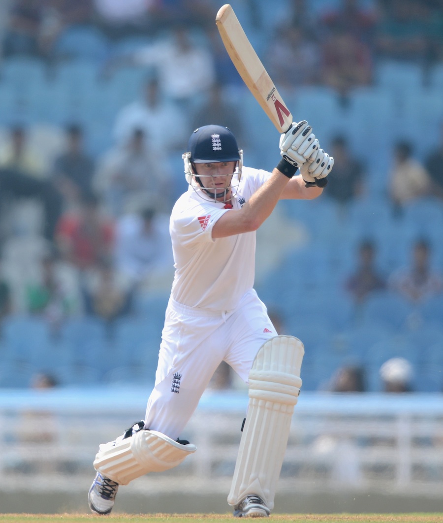 Jonny Bairstow drives on the off side