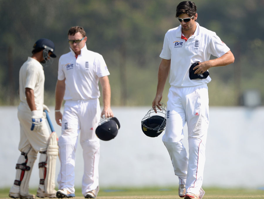 Alastair Cook looks for extra protection