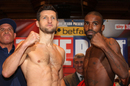 Carl Froch squares off with Yusuf Mack