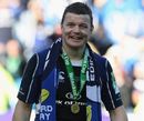 Brian O'Driscoll wears his winners' medal