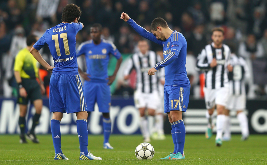 Oscar and Eden Hazard consider Chelsea's plight