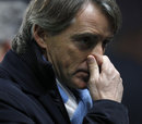 Roberto Mancini looks dejected