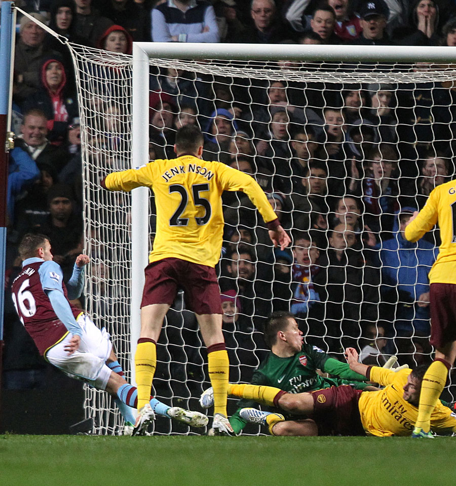 Andreas Weimann puts the ball in the back of the net but sees his effort ruled out for offside
