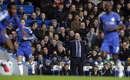 Rafael Benitez keeps a close eye on the action