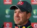 Ricky Ponting speaks to reporters at a press conference during which he said the Perth Test will be his last
