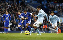 Carlos Tevez equalises from the penalty spot