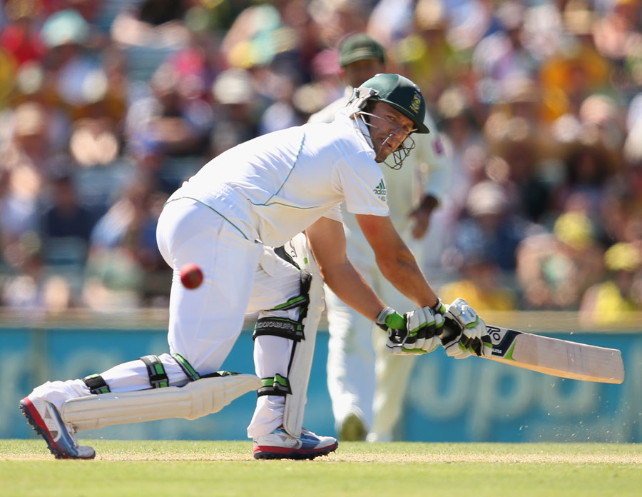 AB de Villiers reached his century with three successive reverse-sweeps