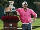 Graeme McDowell poses with the trophy