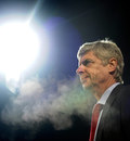 Arsene Wenger watches from the touchline