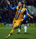 Louis Briscoe celebrates after he scores the winning goal