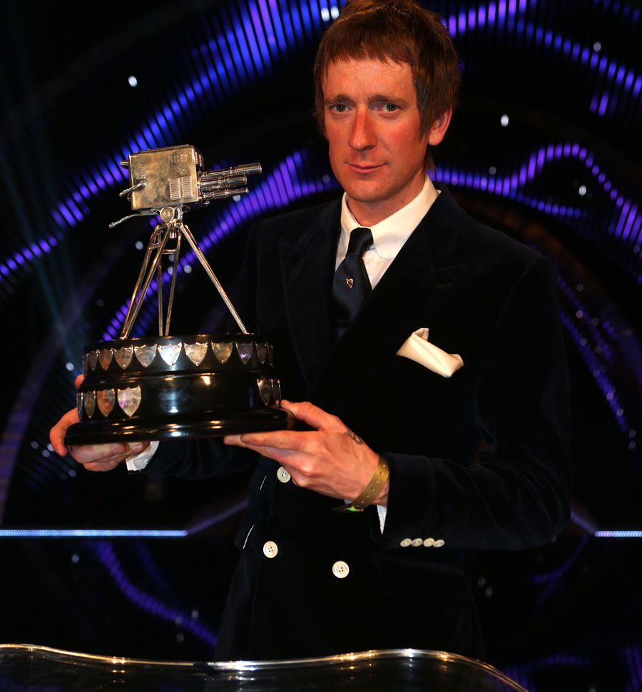 Bradley Wiggins holds the Sports Personality of the Year award