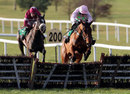 Pont Alexandre, ridden by Ruby Walsh, clears the last to beat Don Cossack
