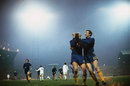 Peter Osgood, No. 9, celebrates his headed an equaliser in the final replay