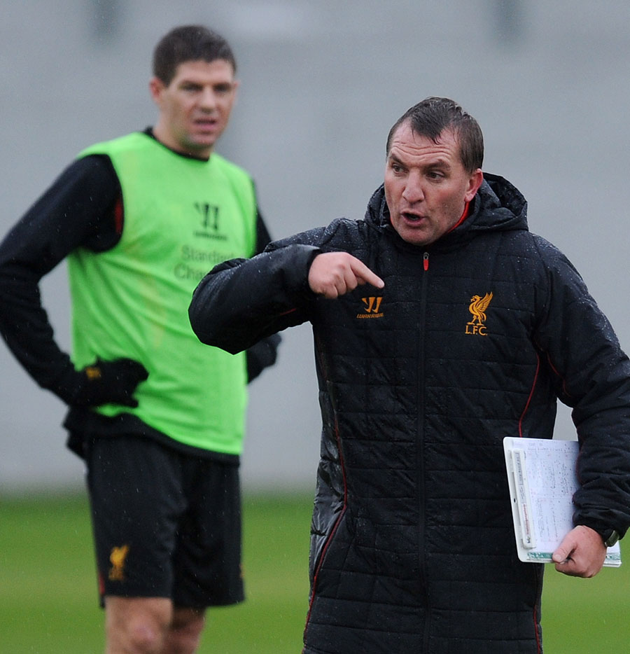 Brendan Rodgers issues his instructions